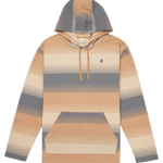 Hoodie with striped pattern on a white background