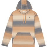 Hoodie with striped pattern on a white background