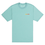 Light blue t-shirt with a logo on a white background