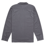 Gray long-sleeve shirt on a white background