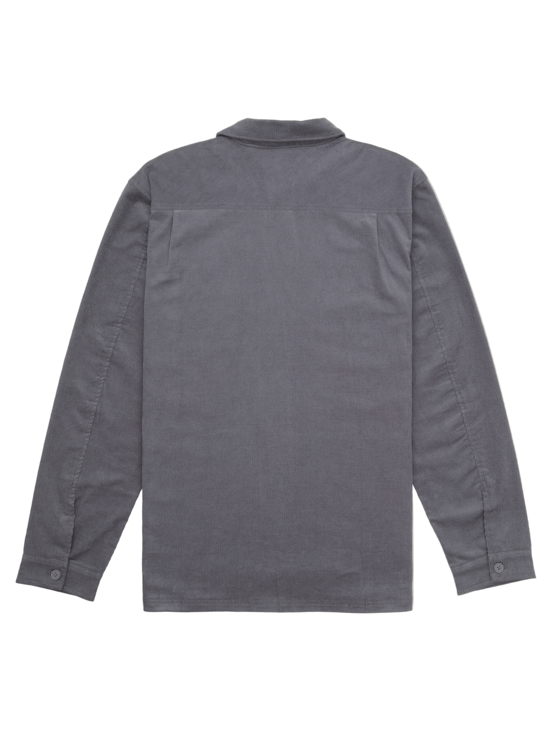 Gray long-sleeve shirt on a white background