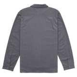 Gray long-sleeve shirt on a white background