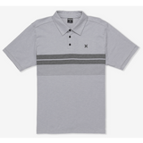 Printed Stripe Slub Polo Short Sleeve
