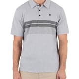 Printed Stripe Slub Polo Short Sleeve