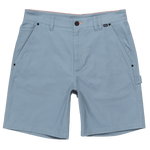 Light blue shorts on a white background