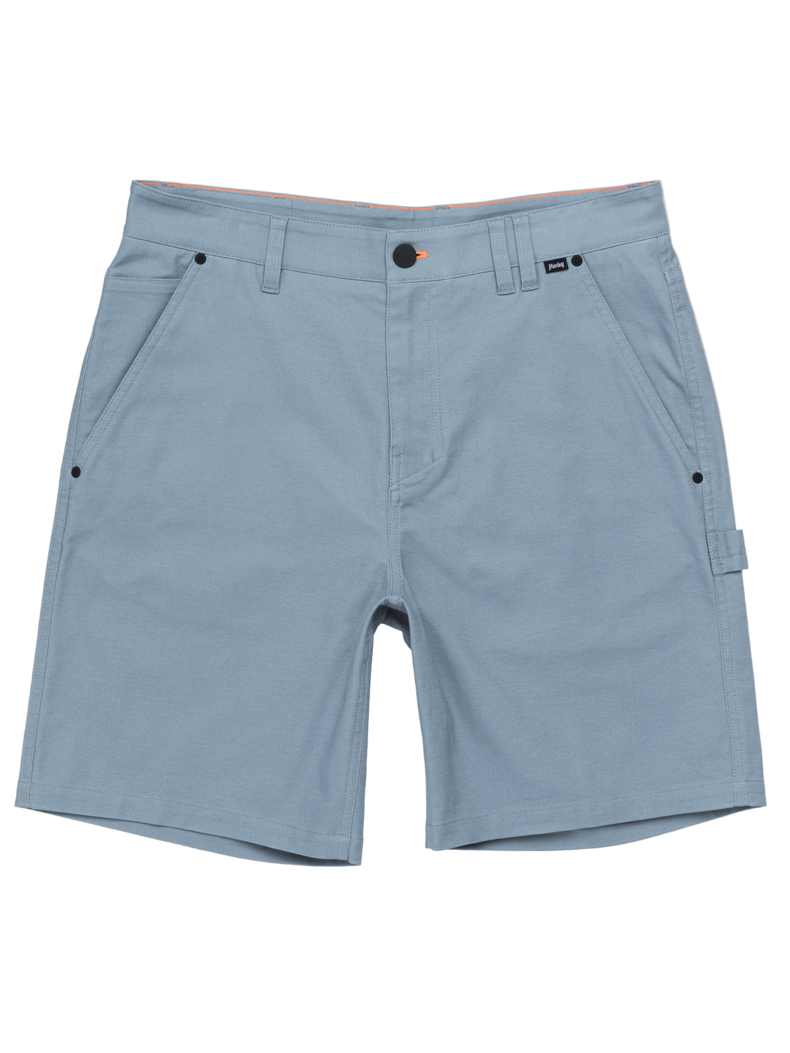 Light blue shorts on a white background