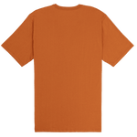 Orange t-shirt on a white background