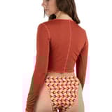 Solid Crop Long Sleeve Rashguard