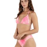 Ombre Plaid Cheeky Scoop Bikini Bottom