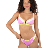 Summer Block V Wire Bralette Bikini Top