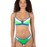 Summer Block V Wire Bralette Bikini Top