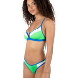 Summer Block V Wire Bralette Bikini Top