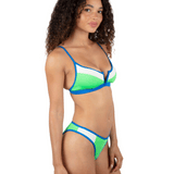 Summer Block V Wire Bralette Bikini Top