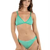 Crimp Stripe Bralette Bikini Top