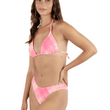 Ombre Plaid Scrunch Classic Triangle Bikini Top