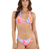 Island Floral Convertible Halter Bikini Top