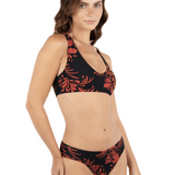 Hidden Tropical Mid Rise Cheeky Bikini Bottom