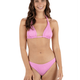 New Wave Jacquard Soft Tie Triangle Bikini Top