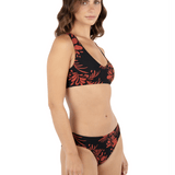 Hidden Tropical Halter Bikini Top