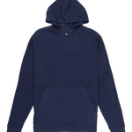 Navy blue hoodie on a white background