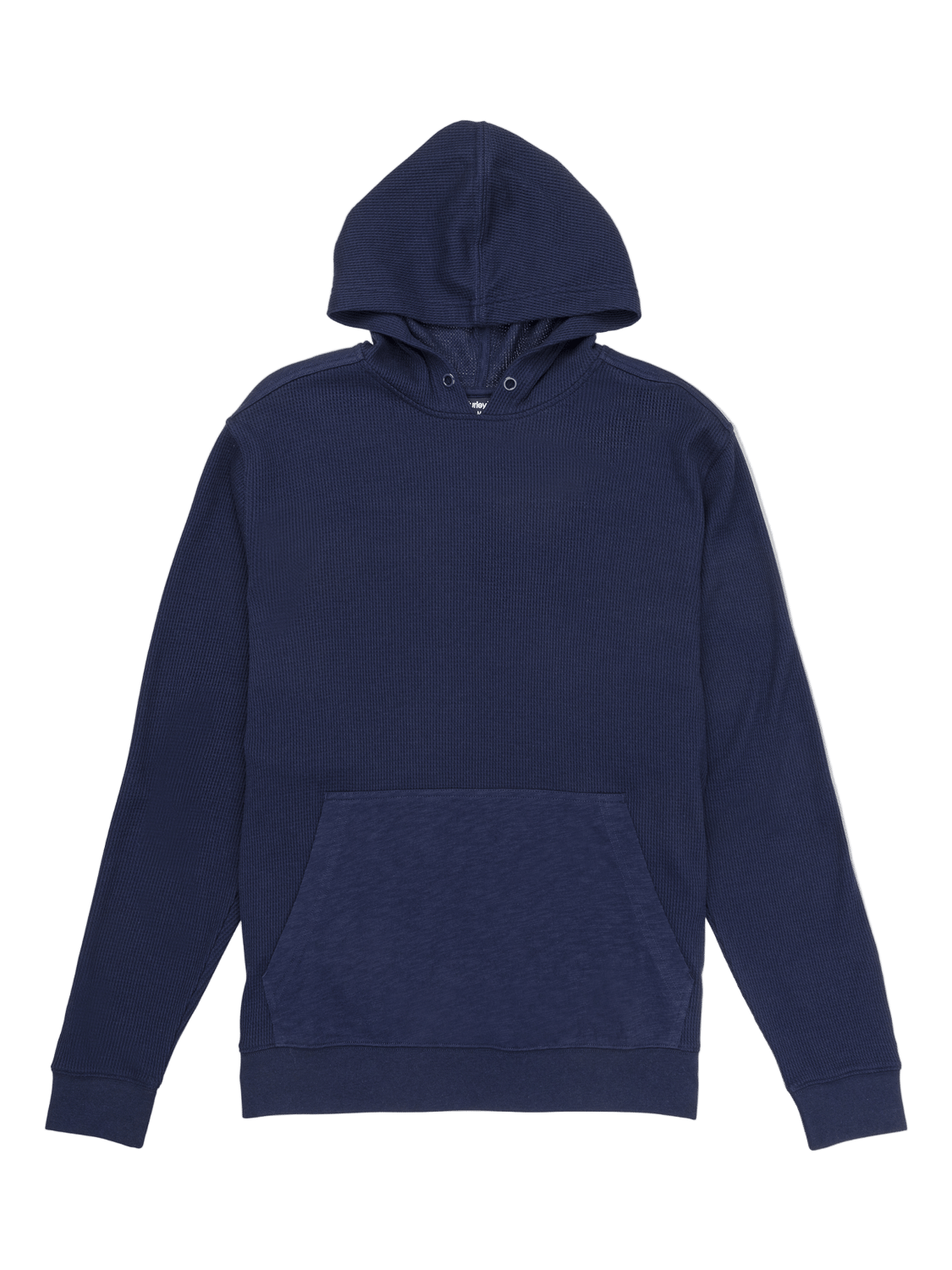 Navy blue hoodie on a white background