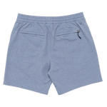 Blue shorts on a white background