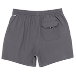 Gray shorts with a pocket on a white background