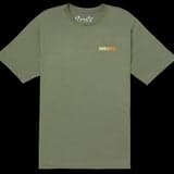 Green t-shirt with Hurley logo on a white background