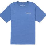 Blue t-shirt with Hurley logo on a white background