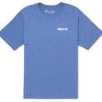 Blue t-shirt with Hurley logo on a white background