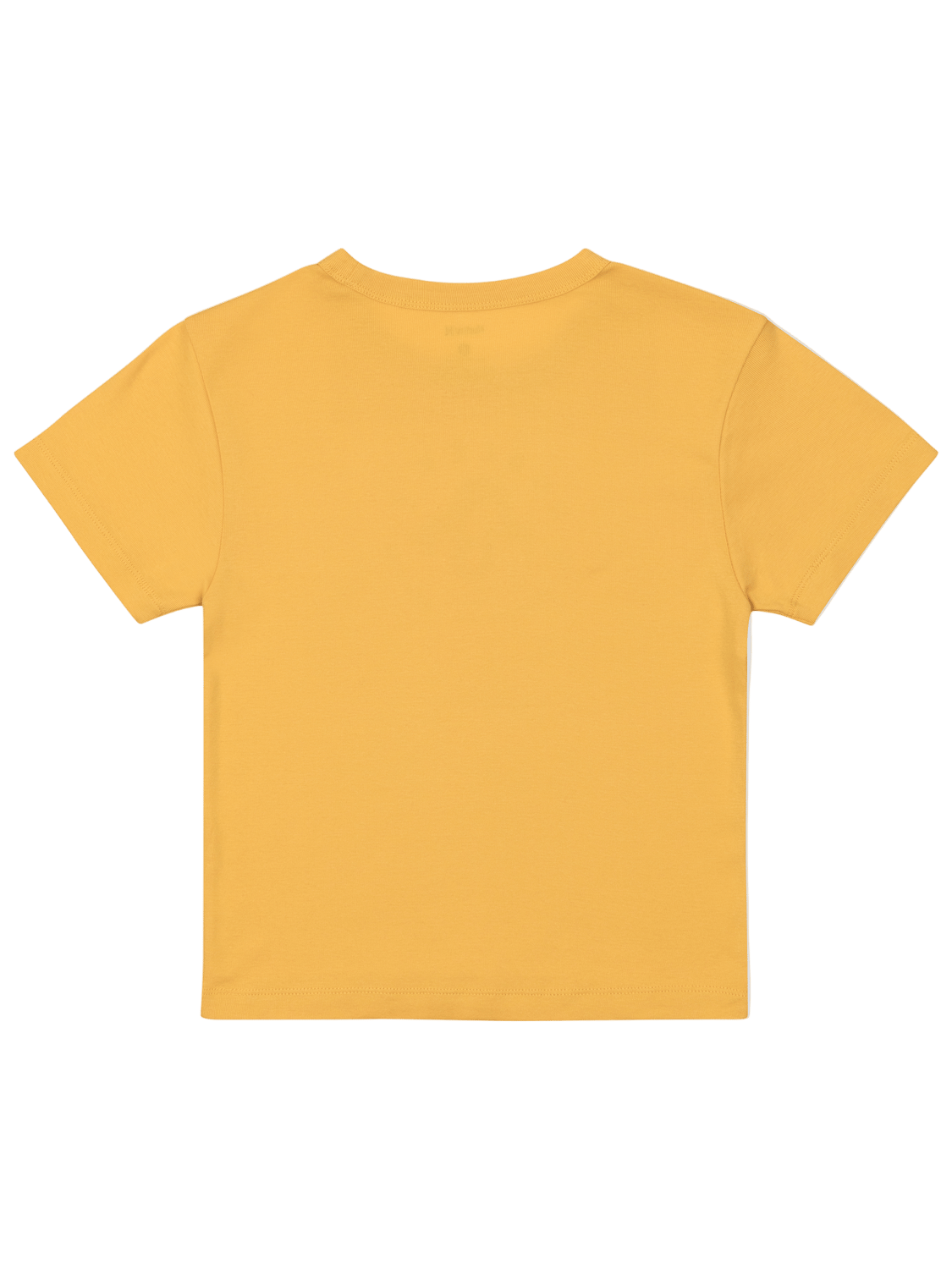 Yellow t-shirt on a white background