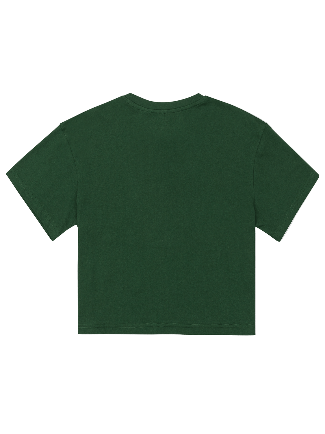 Green t-shirt on a white background