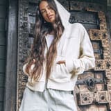 Enjoy The Good Crop Zip Hoodie