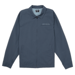 Blue jacket with brand logo on a white background