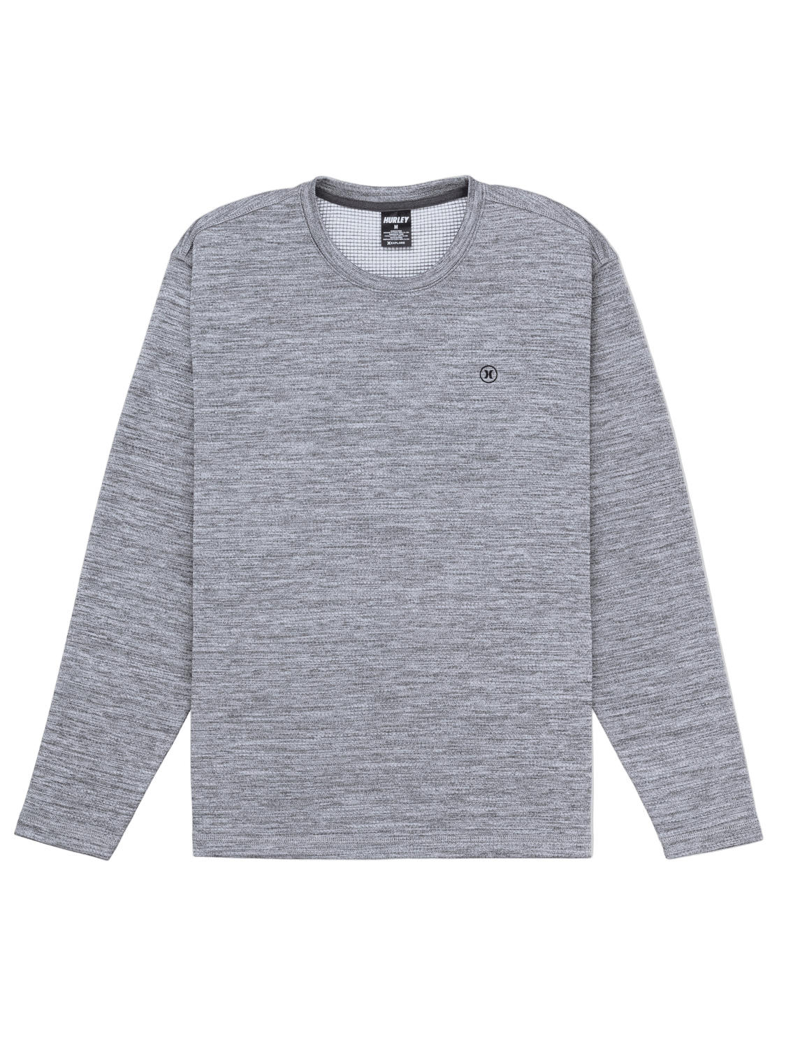 Gray long-sleeve shirt on a white background