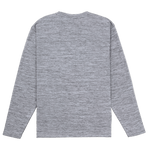 Gray long-sleeve shirt on a white background
