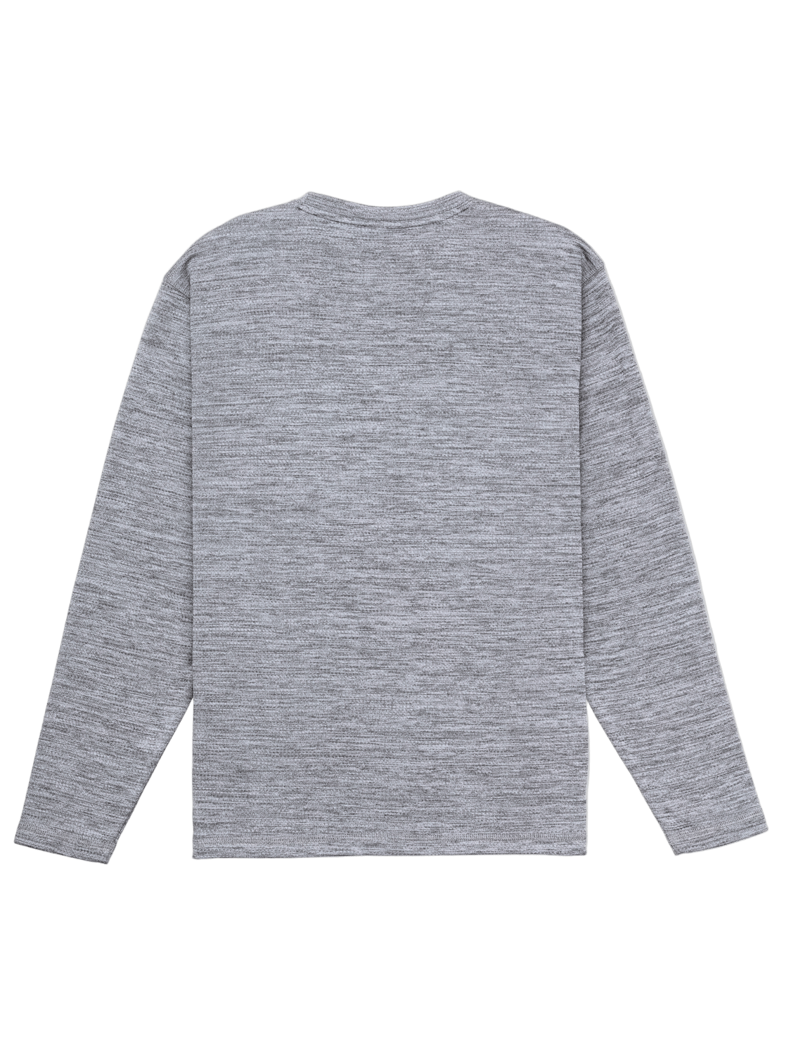 Gray long-sleeve shirt on a white background