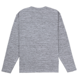 Gray long-sleeve shirt on a white background