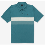 Printed Stripe Slub Polo Short Sleeve