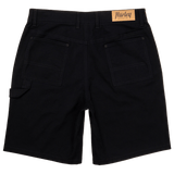 Black shorts with a Hurley label on a white background