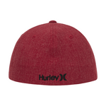 Red cap with Hurley logo on a white background