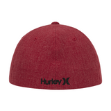 Red cap with Hurley logo on a white background