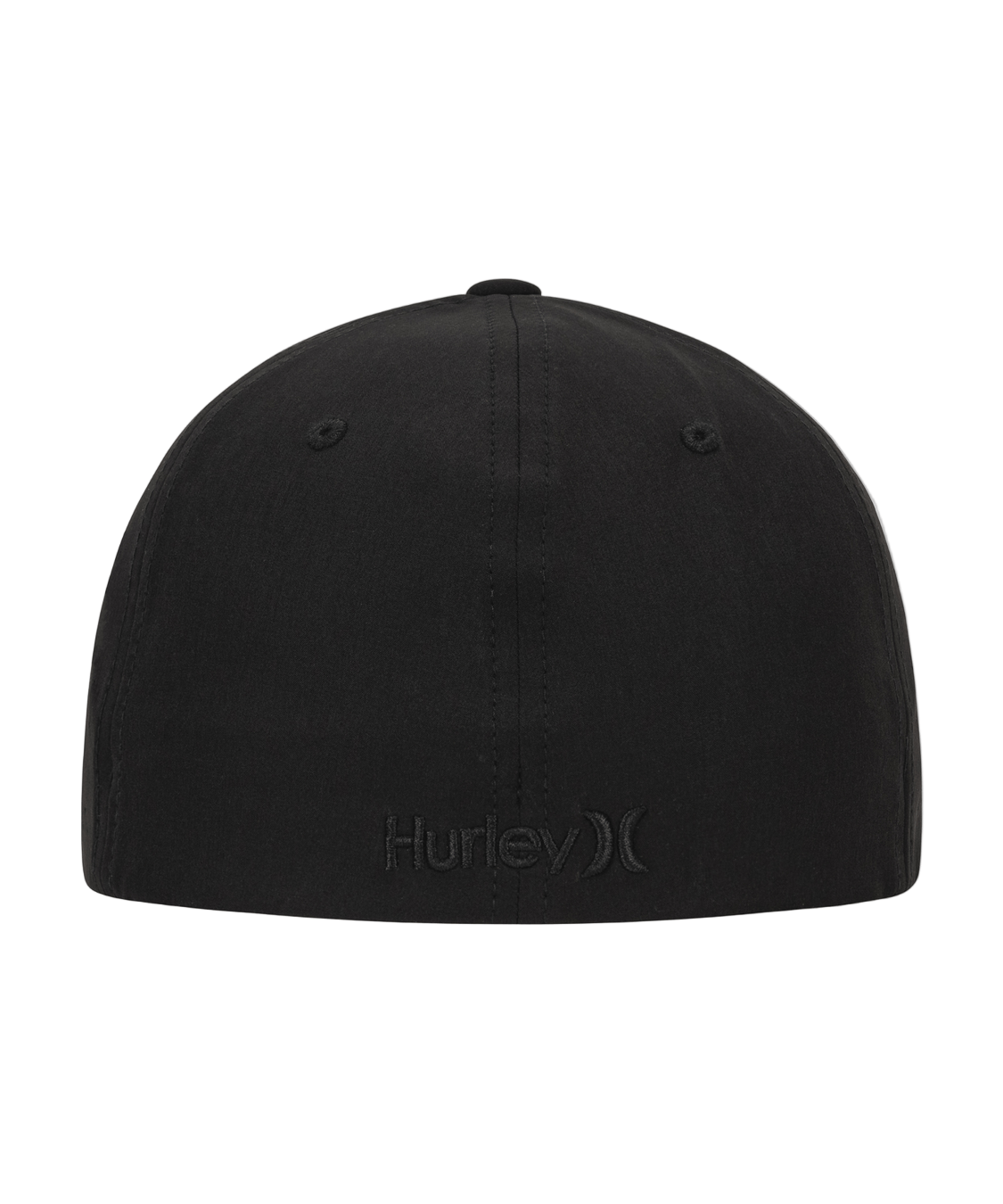 Black cap with Hurley logo on a white background