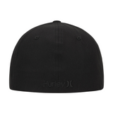 Black cap with Hurley logo on a white background