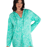 Daisy Burst Hooded Coverup
