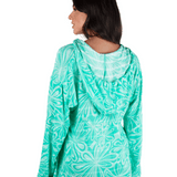 Daisy Burst Hooded Coverup