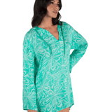 Daisy Burst Hooded Coverup