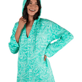 Daisy Burst Hooded Coverup