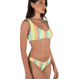Stripe Crochet Scrunch Moderate Bottom