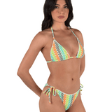 Stripe Crochet Scrunch Cheeky Bottom